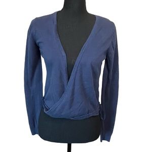 Old Navy Blue Wrap Sweater